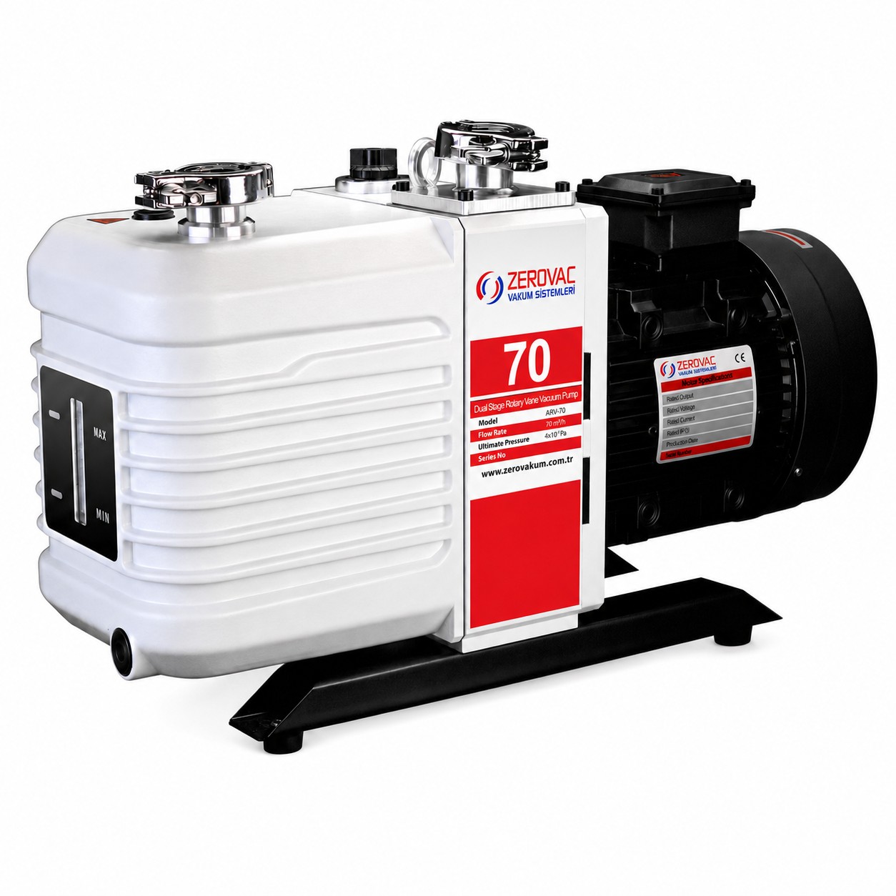 ZEROVAC ARV-70 çift kademeli yağlı paletli vakum pompası